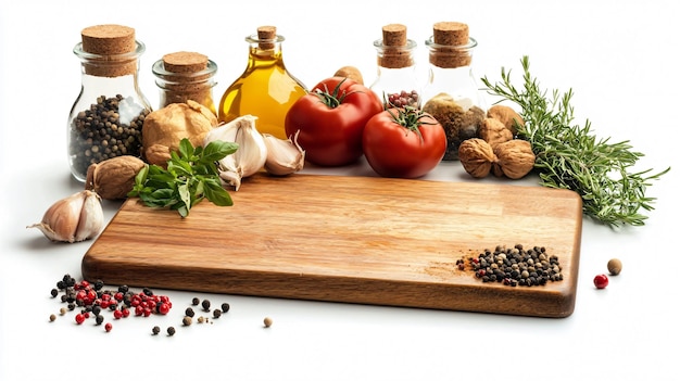 Čerstvé suroviny na doske